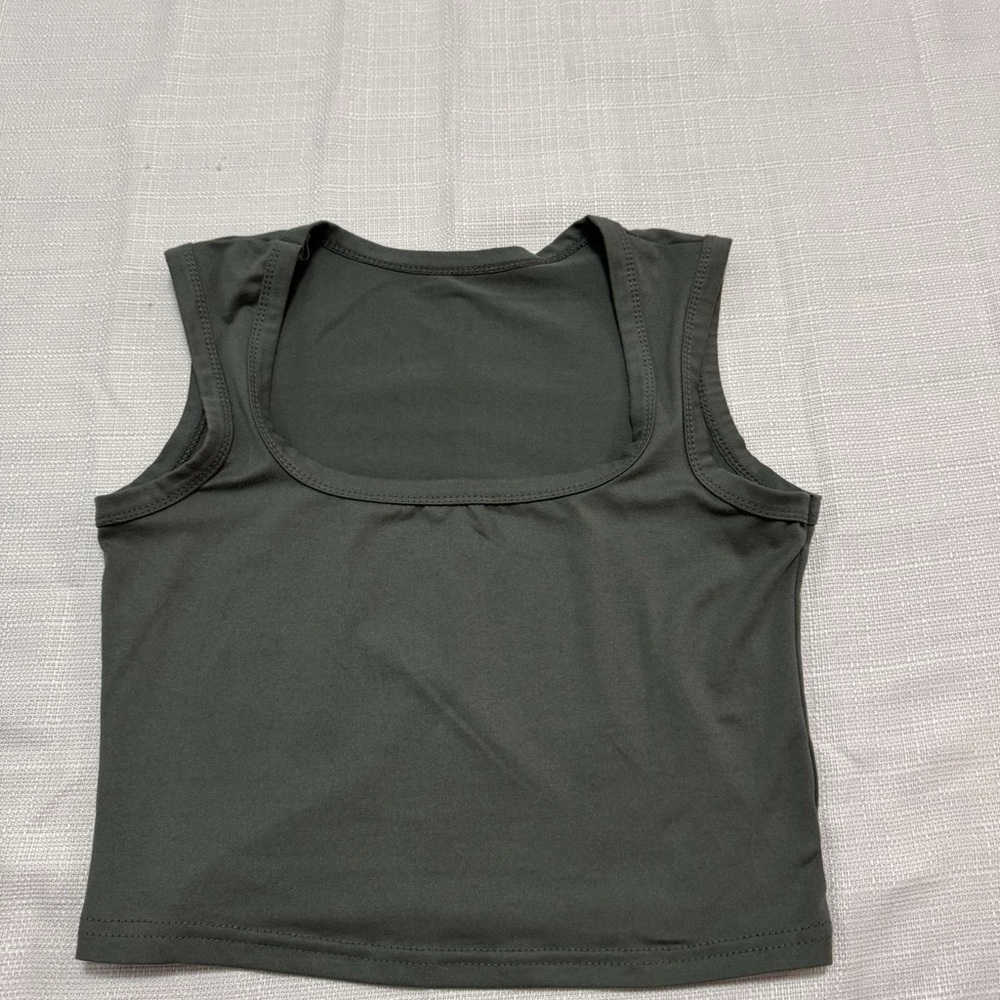 SHEIN Charcoal Gray Tank Top